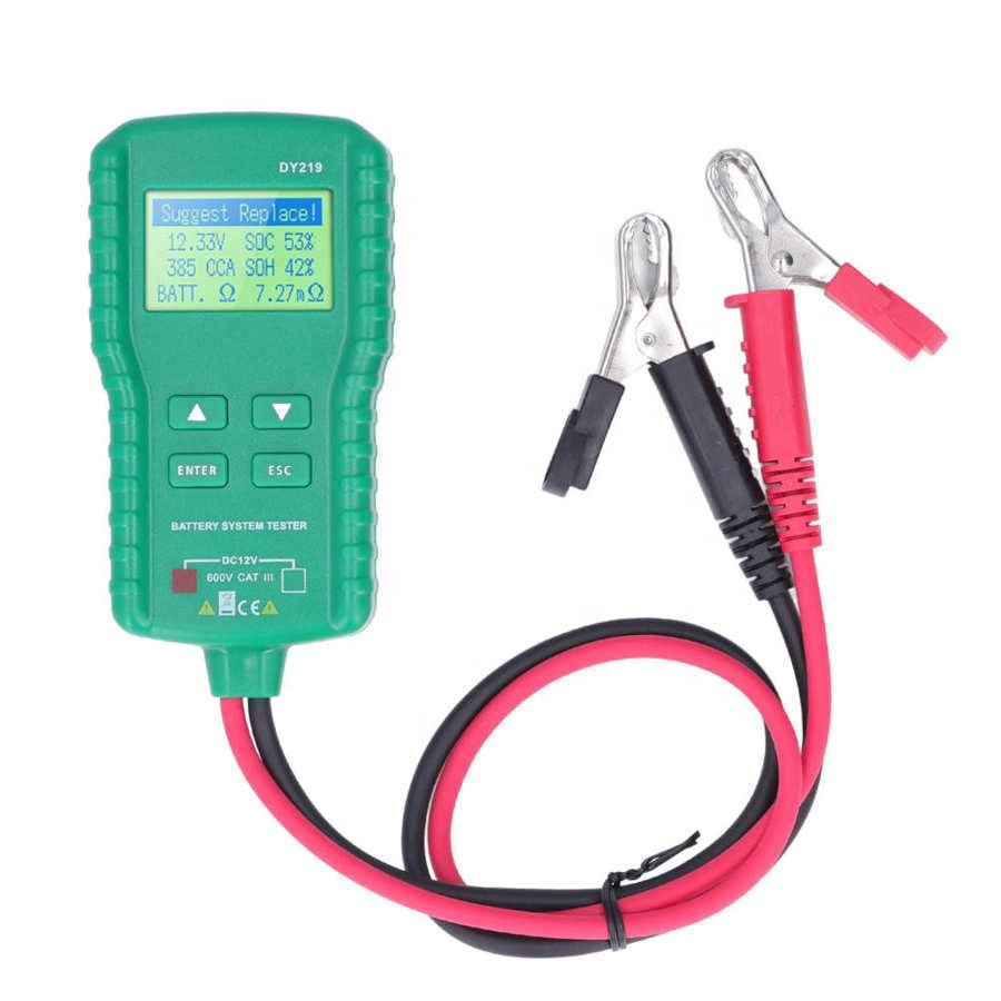 DUOYI DY219 gel 3ah 250 cca car battery internal resistance load analyzer tester 12v