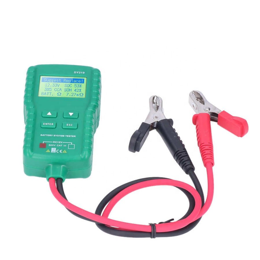 DUOYI DY219 gel 3ah 250 cca car battery internal resistance load analyzer tester 12v