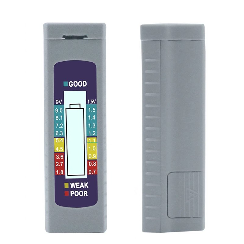 Digital Battery Tester Battery Capacity Detector Capacitance Diagnostic Tool LCD Display AAA AA Button Cell Universal Tester