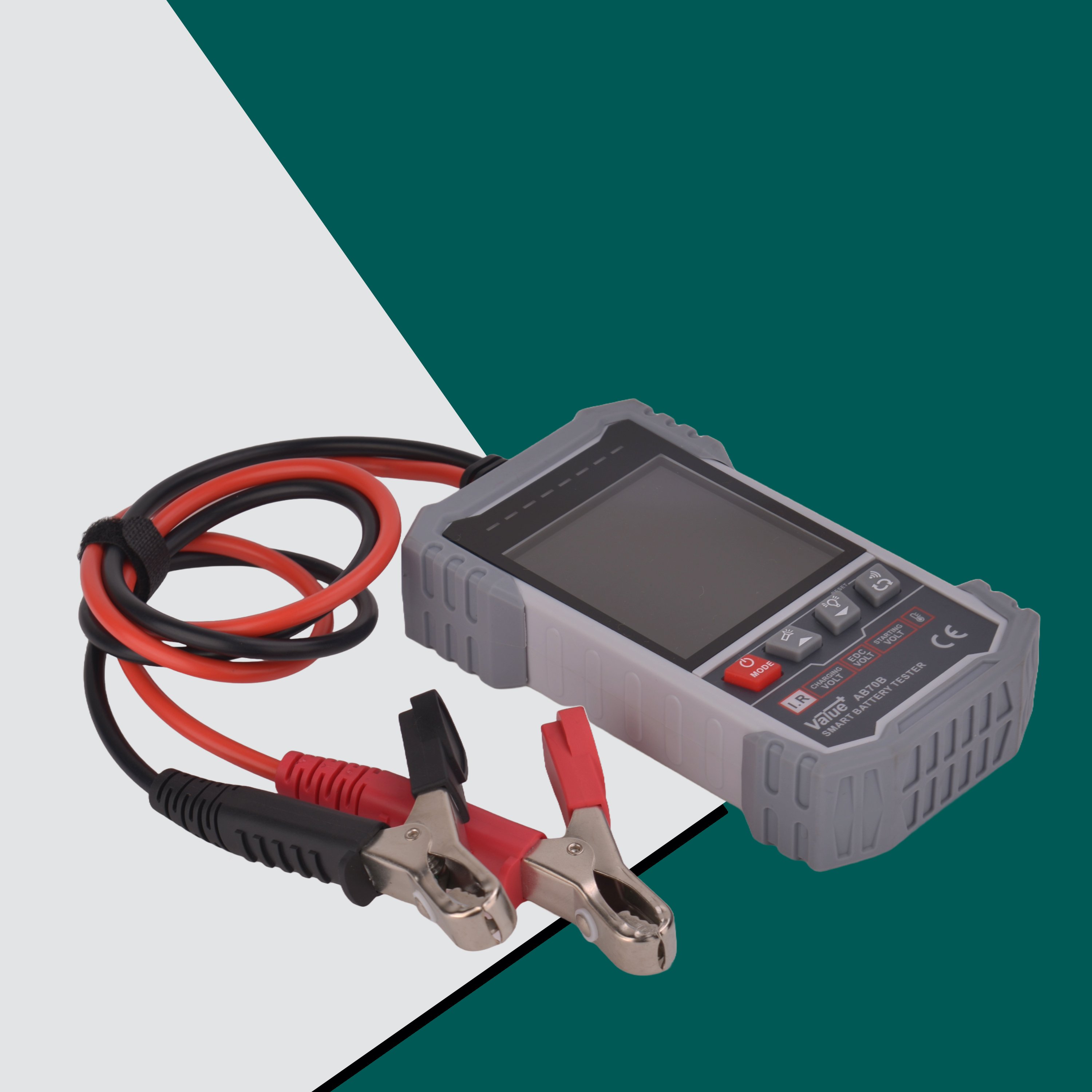 Value+ AB70B 12/24V Lead-acid CCA 3-250AH Color Display Four (4) terminal Kelvin connections Digital Automotive Battery Tester