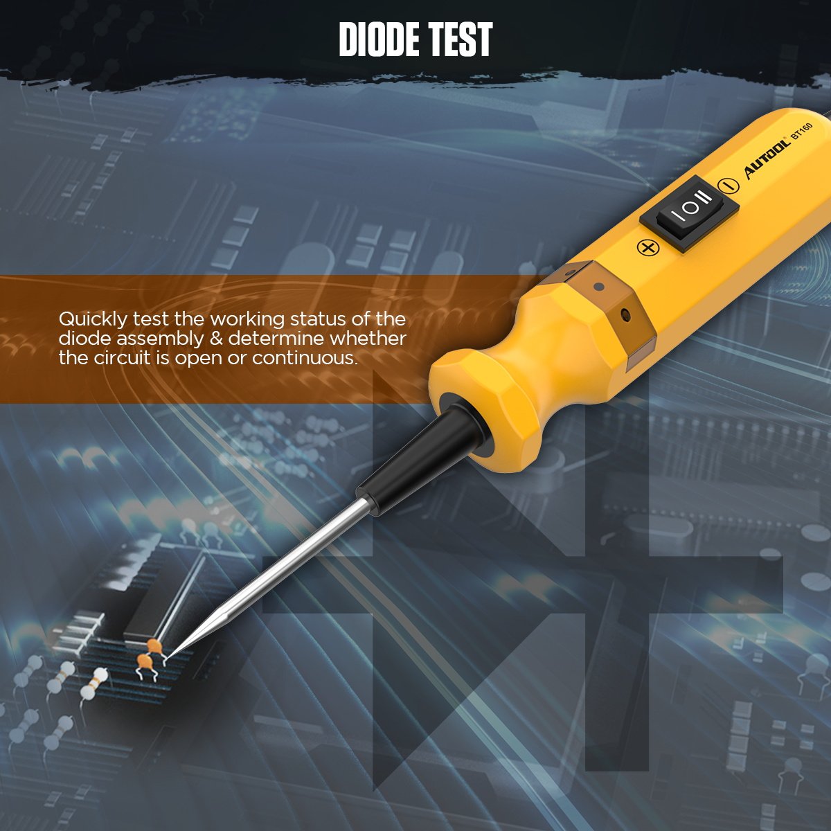 AUTOOL BT160 Probe Automotive Diagnostic Tool 12v 24v Electric Voltage Integrated Power Scanner Car Circuit Tester