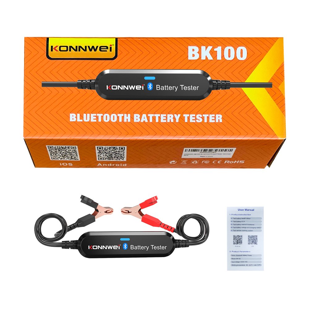Mini konnwei BT 4.0 5.0 bk100 battery analyzer 12 volt battery tester for motor vehicles
