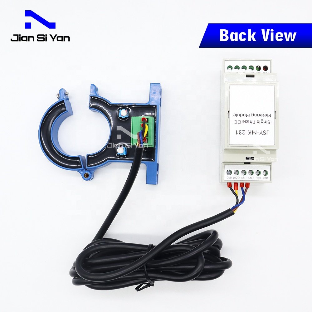 JSY-MK-231 Single Phase DC Energy Meter Module RS485 Modbus-RTU 35mm Din Rail Power Energy Metering With 100A Hall Sensor
