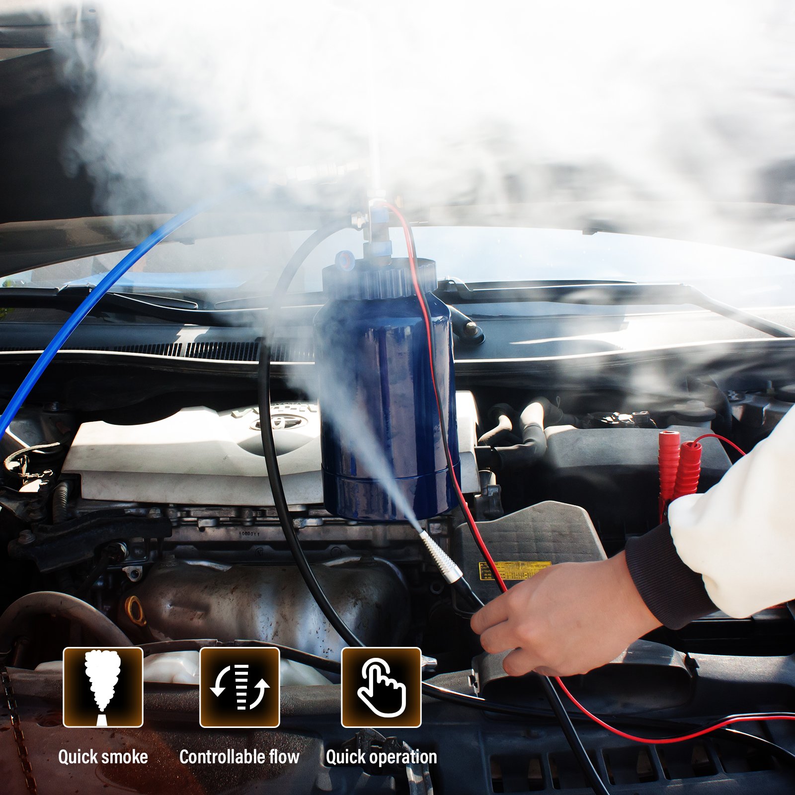 SD206 Autos Smoke Detector Vehicle EVAP Air Intake Turbochanged Vacuum Exhaust Cooling System Pipeline Leakage Detection