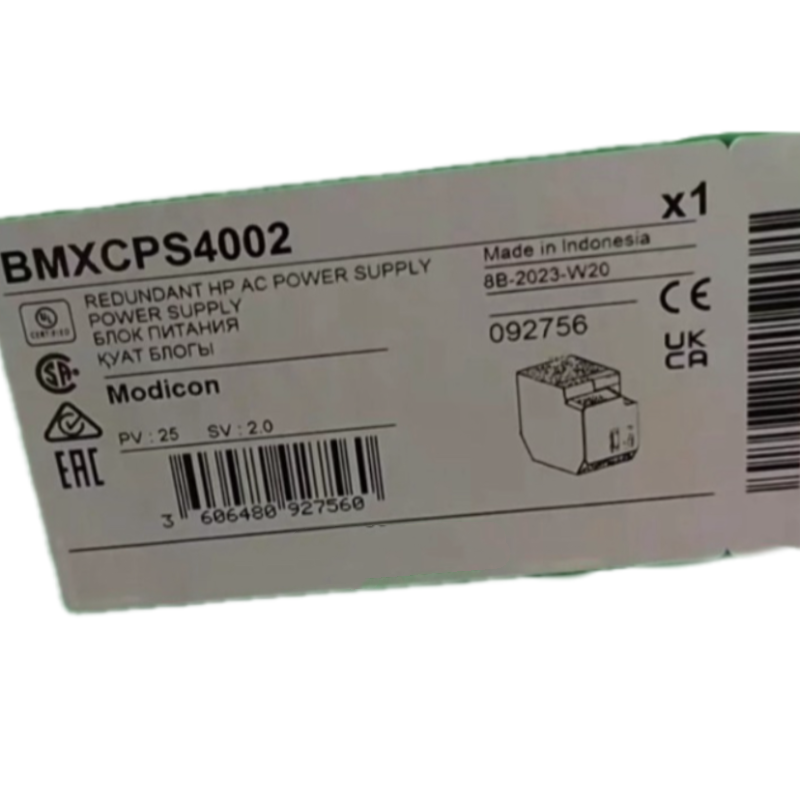X80 BMXCPS4002 Redundant Power Supply Module New for PLC PAC & Dedicated Controllers Expedited Shipping Redundant power supply