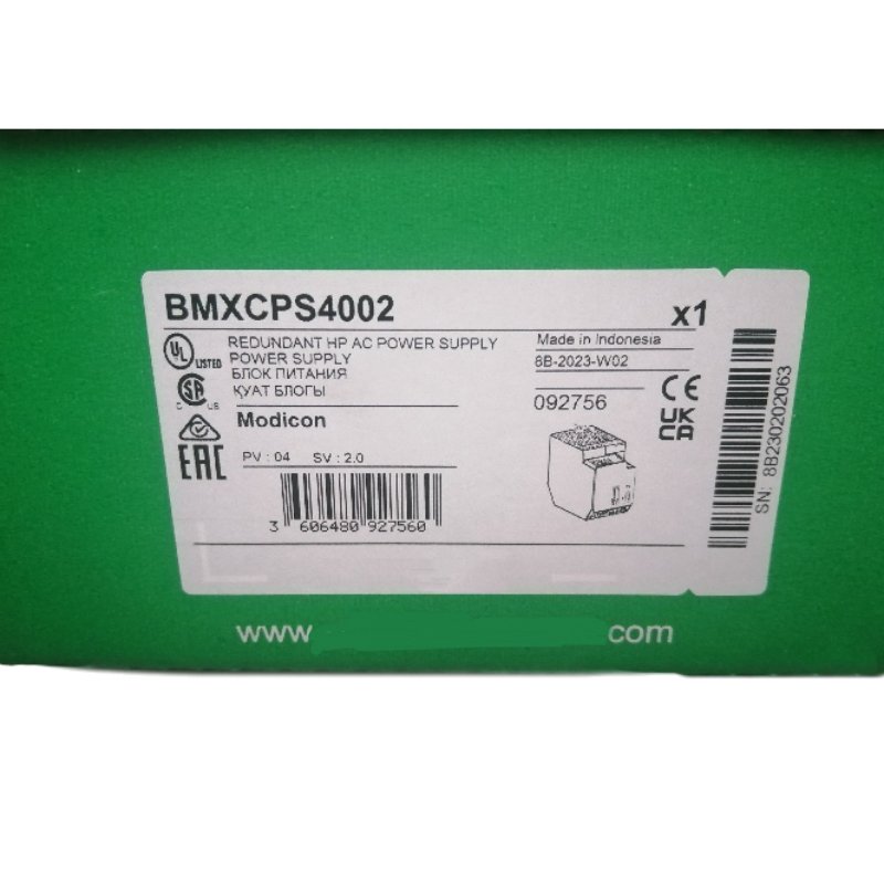 X80 BMXCPS4002 Redundant Power Supply Module New for PLC PAC & Dedicated Controllers Expedited Shipping Redundant power supply