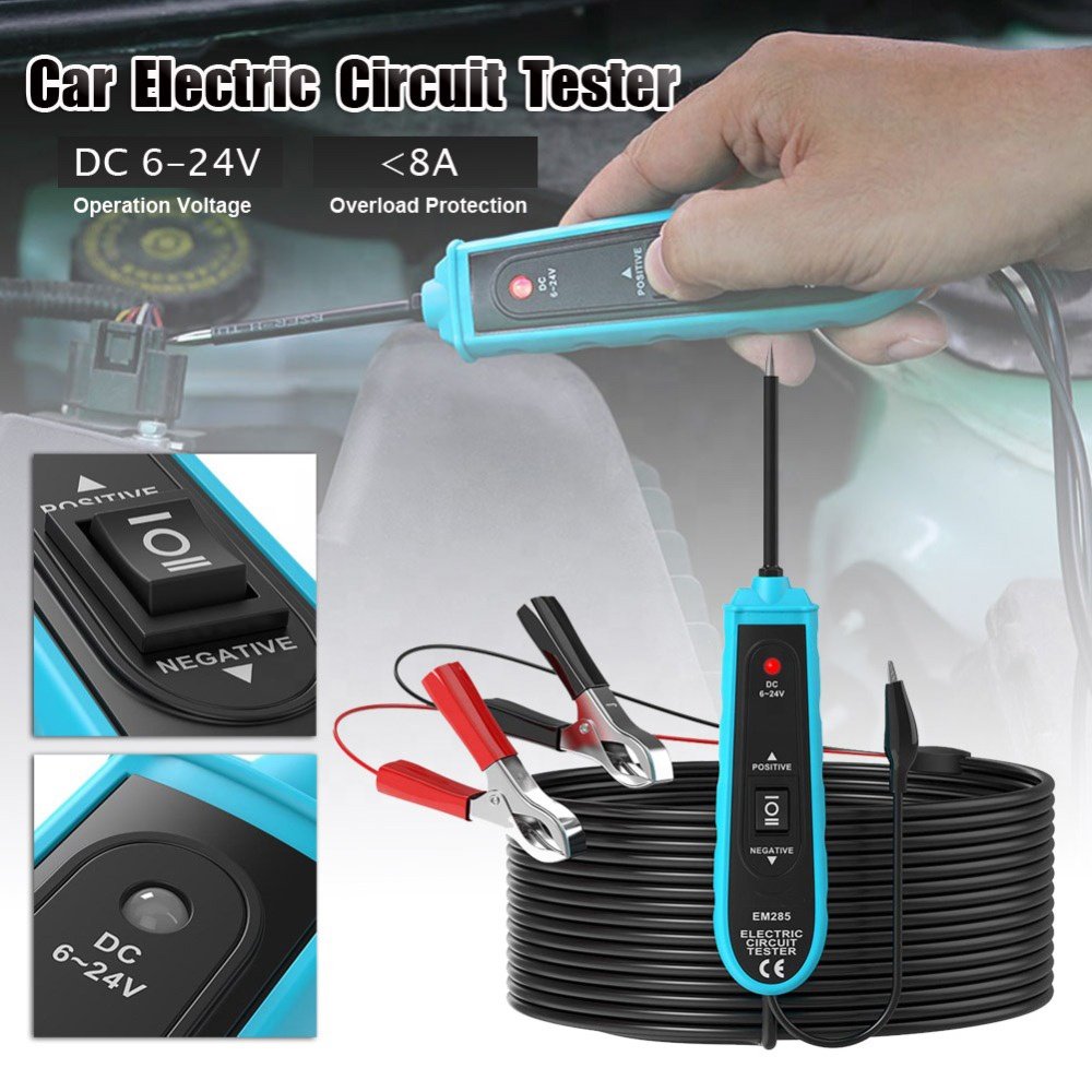 VIKTEC 12V 24V Battery Power Probe Auto Circuit Tester (VT18023)