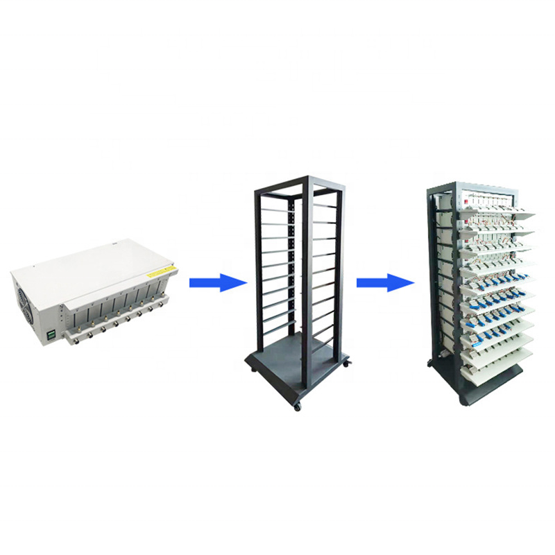 EBC-X 8-channel battery divider cabinet ternary iron lithium battery capacity tester 10 charge 10a discharge