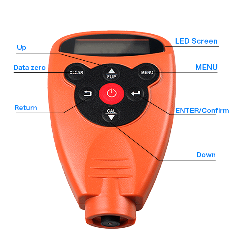 Digital Auto Film Thickness Tester Coating Thickness Gauge Car Paint Thickness Meter