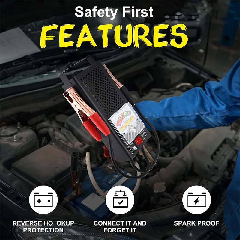 Professional Car Battery Tender Battery Load Tester 12 Volt at 100 Amps / 6 Volt at 50 Amps Battery Tester