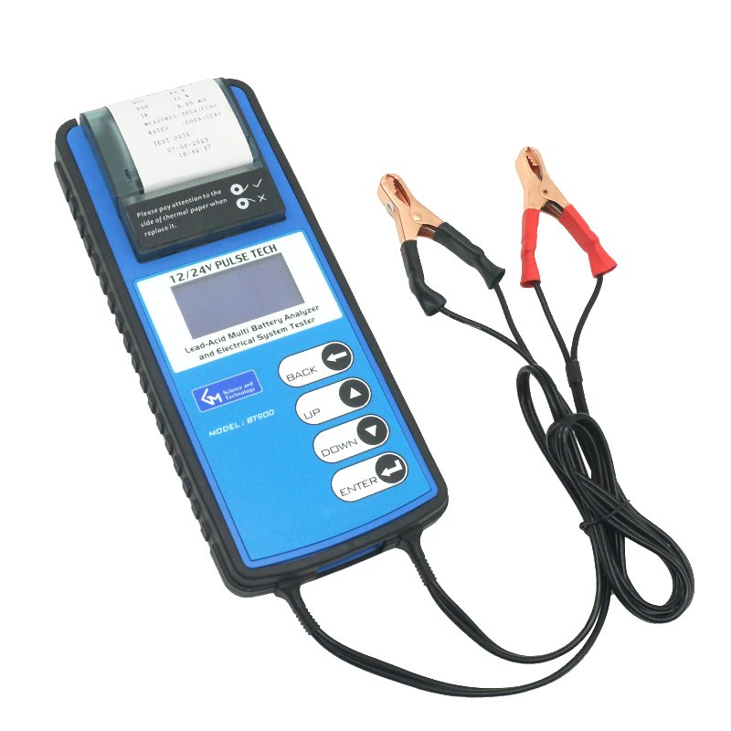 12v 24v car battery tester lead-acid battery analyzer BT900 start type battery tester start charging system test with printer