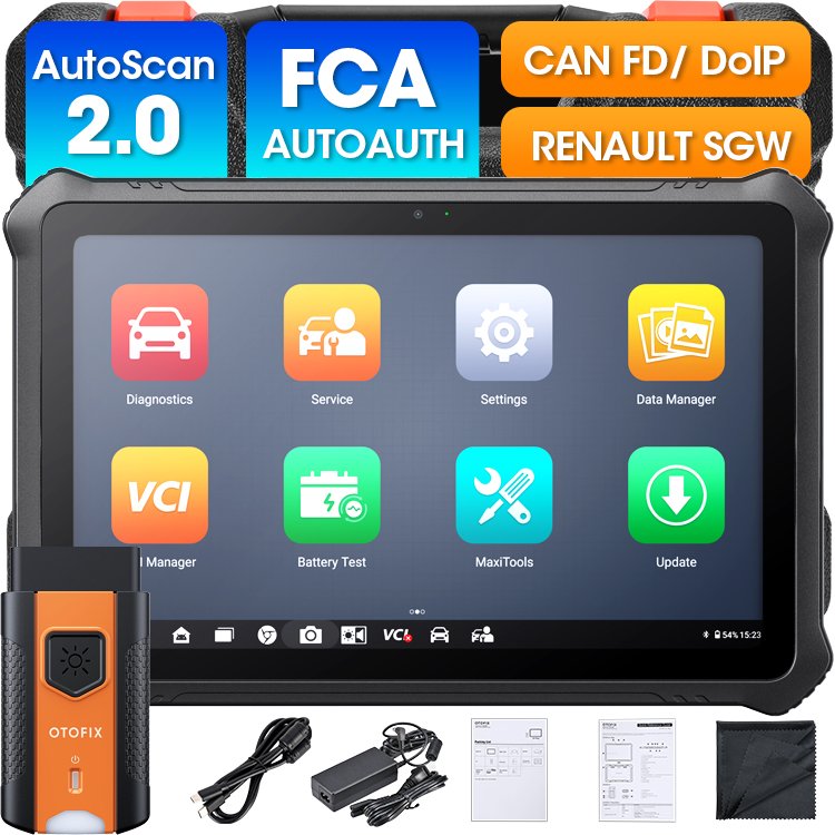 OTOFIX D1 Pros auto Diagnostic Device 2024 Best Bidirectional OBD2 Scanner Workbench Tool with Battery Power and SDK Combination