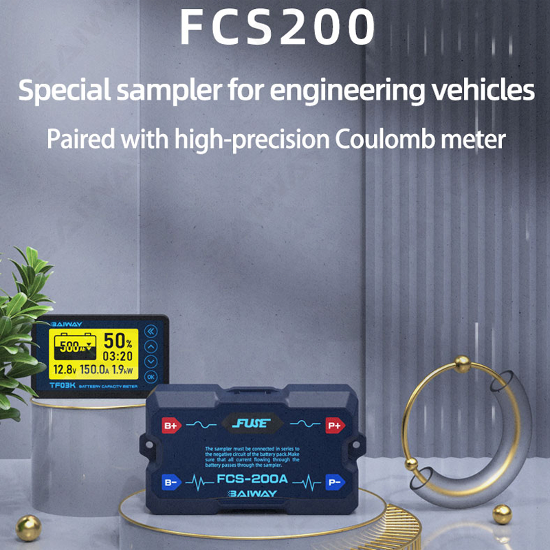 BW-TF03K 8-120V FCS200A battery capacity indicator RV battery monitor sampler battery tester