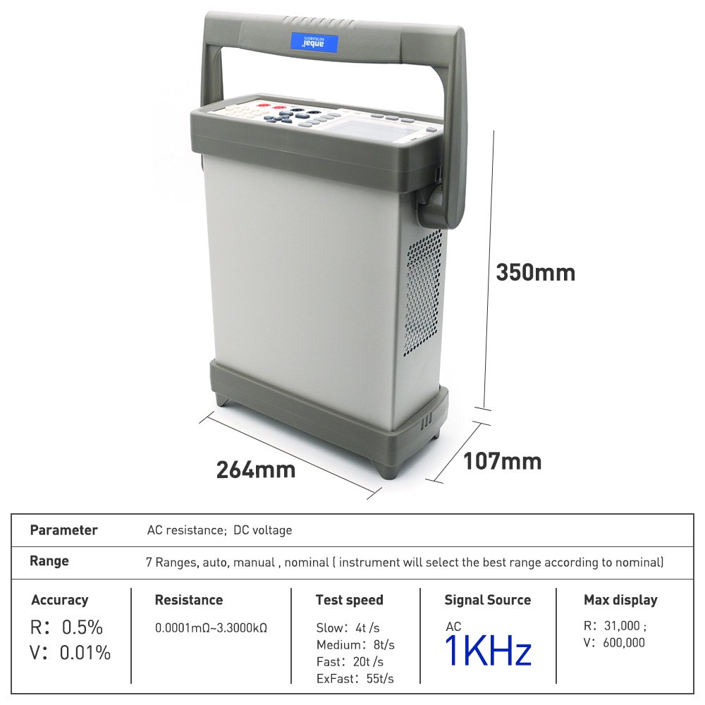 AT527 AC RESISTANCE DC VOLTAGE BATTERY ANALYZER