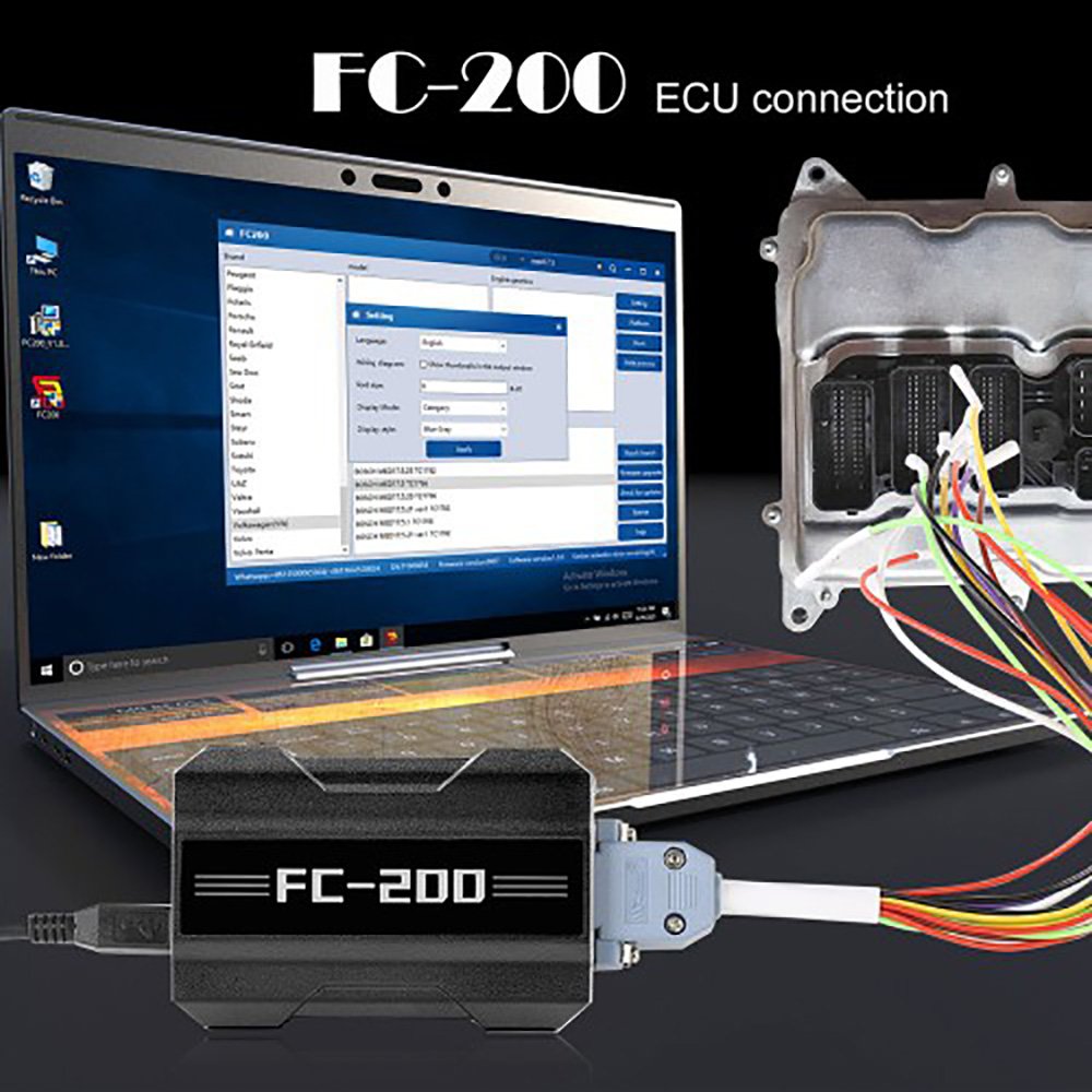 FC 200 No Need Disassembly ECU Programmer Full Version Automotive Chip Tuning Tool CG FC200 Diagnostic tools