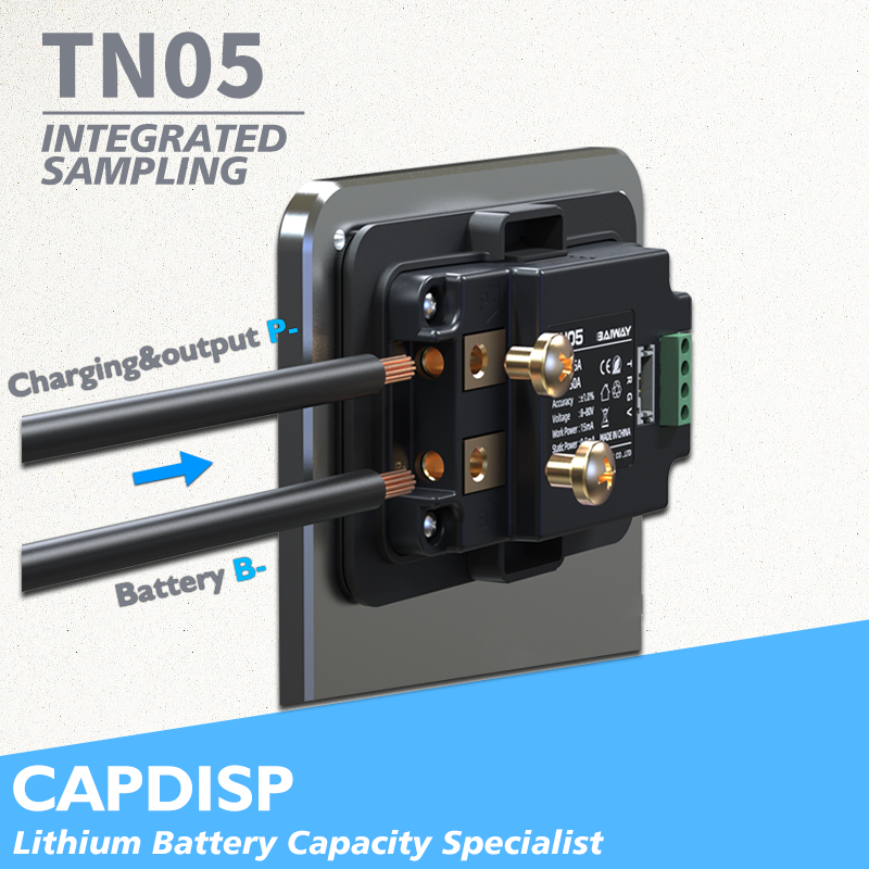 TN05 8-80V 50A High Precision Battery Capacity Tester Voltage Current Battery Monitor Indicator Coulomb Meter