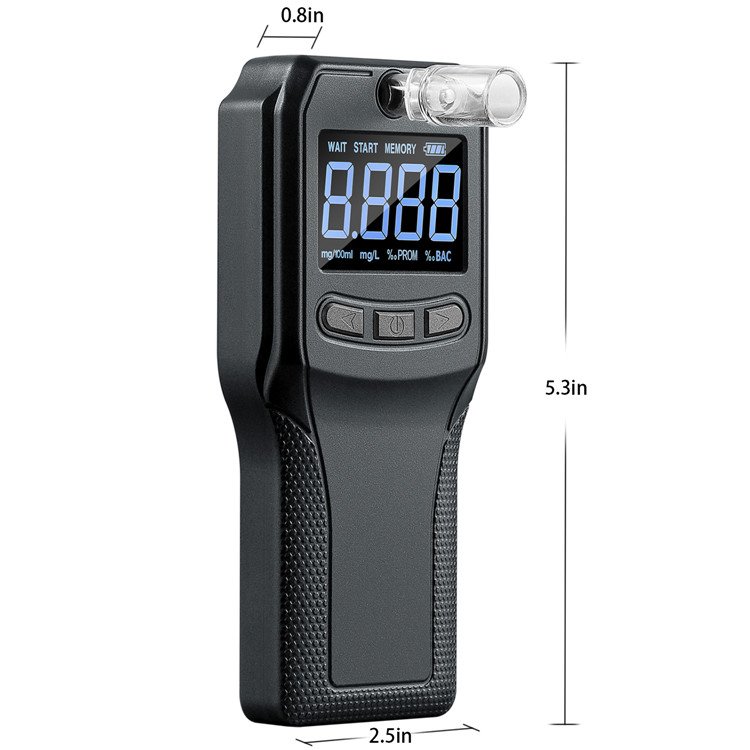 OEM ODM Factory Professional High Accurate VA Screen Display Alcohol Tester Alcohol Breathalyzer