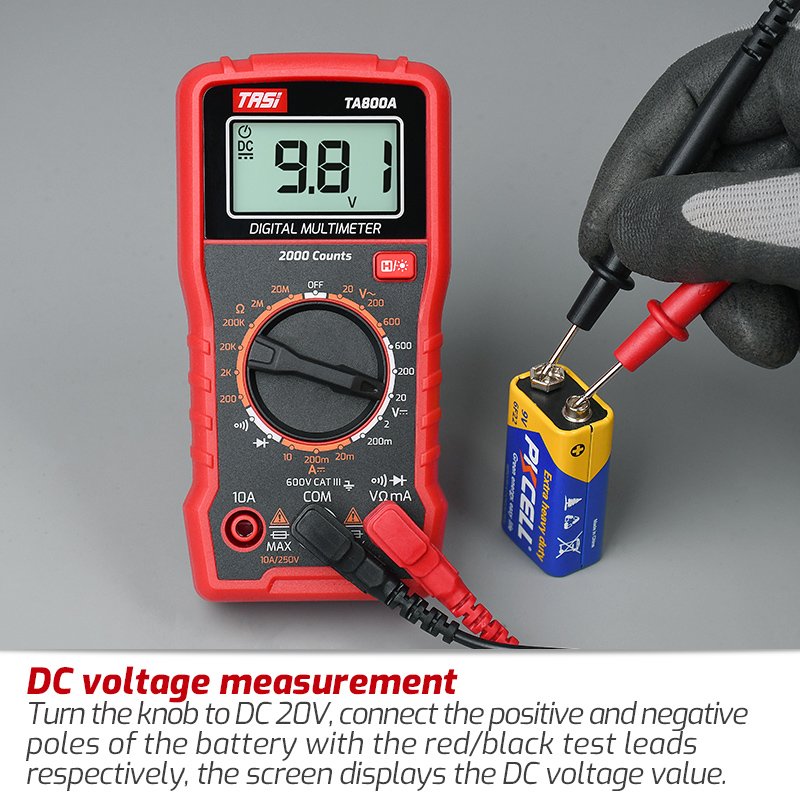 TASI TA800A/TA806A Digital Multimeter 600V True RMS Voltage Meters Smart Multimeter Digital Professional Voltage Tester