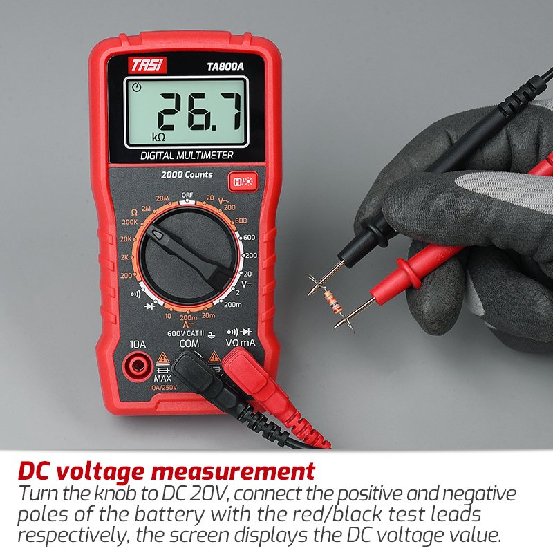 TASI TA800A/TA806A Digital Multimeter 600V True RMS Voltage Meters Smart Multimeter Digital Professional Voltage Tester