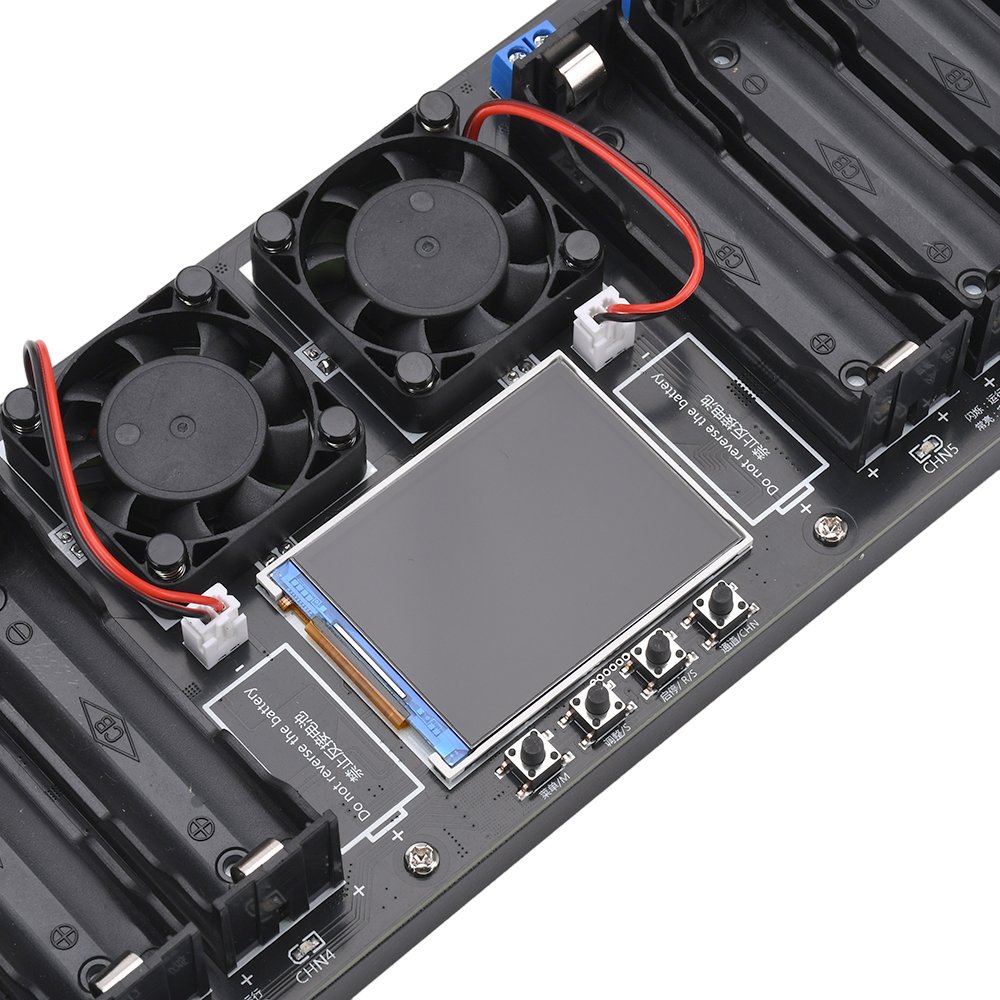 2.4 inch 8 Channel 18650 Battery Capacity Internal Resistance Tester Lithium Battery Automatic Charging And Discharging Module