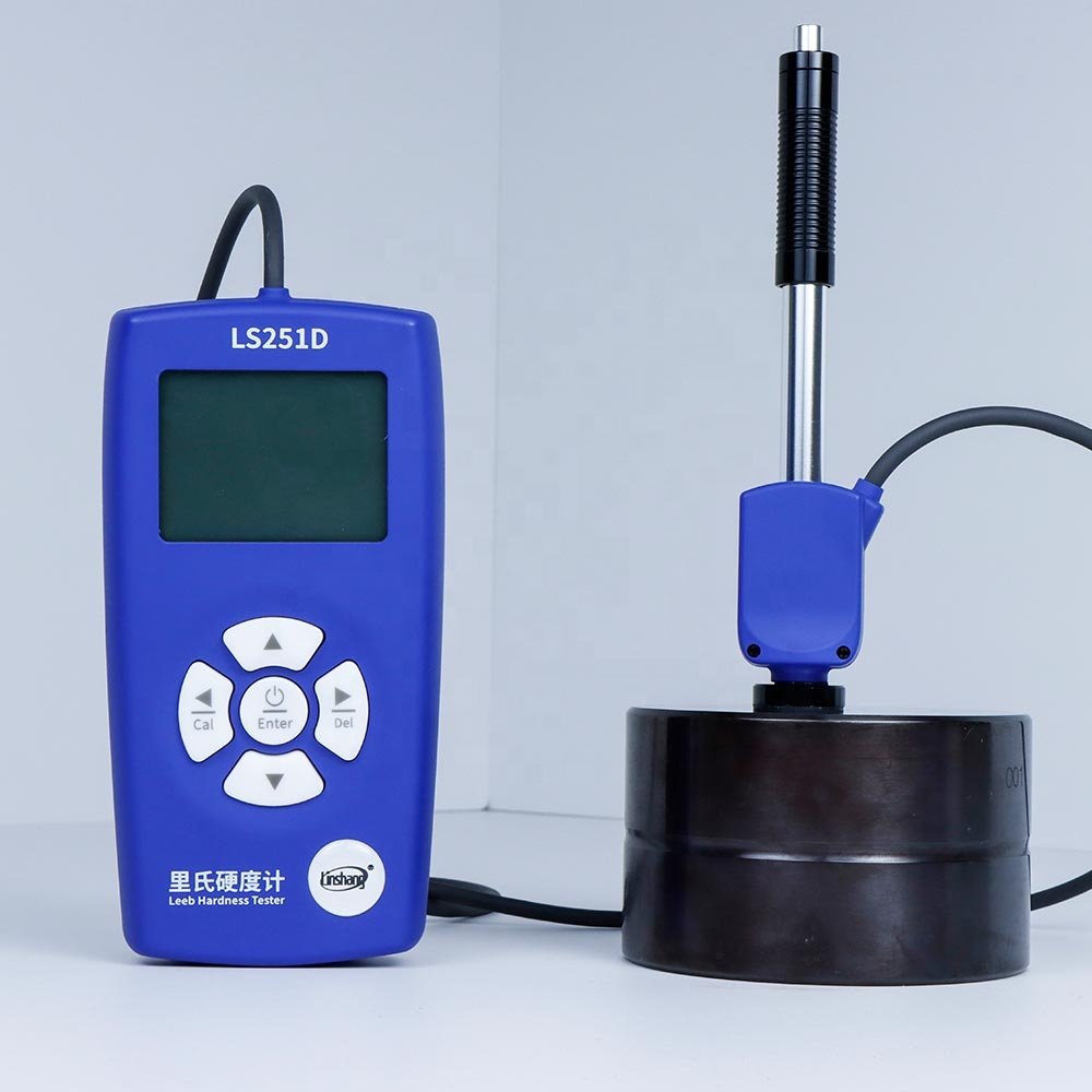 Linshang LS251D Best Digital Leeb Hardness Tester Portable Testing Machine for Copper Mild Blue Stainless Steel Aluminium Alloy