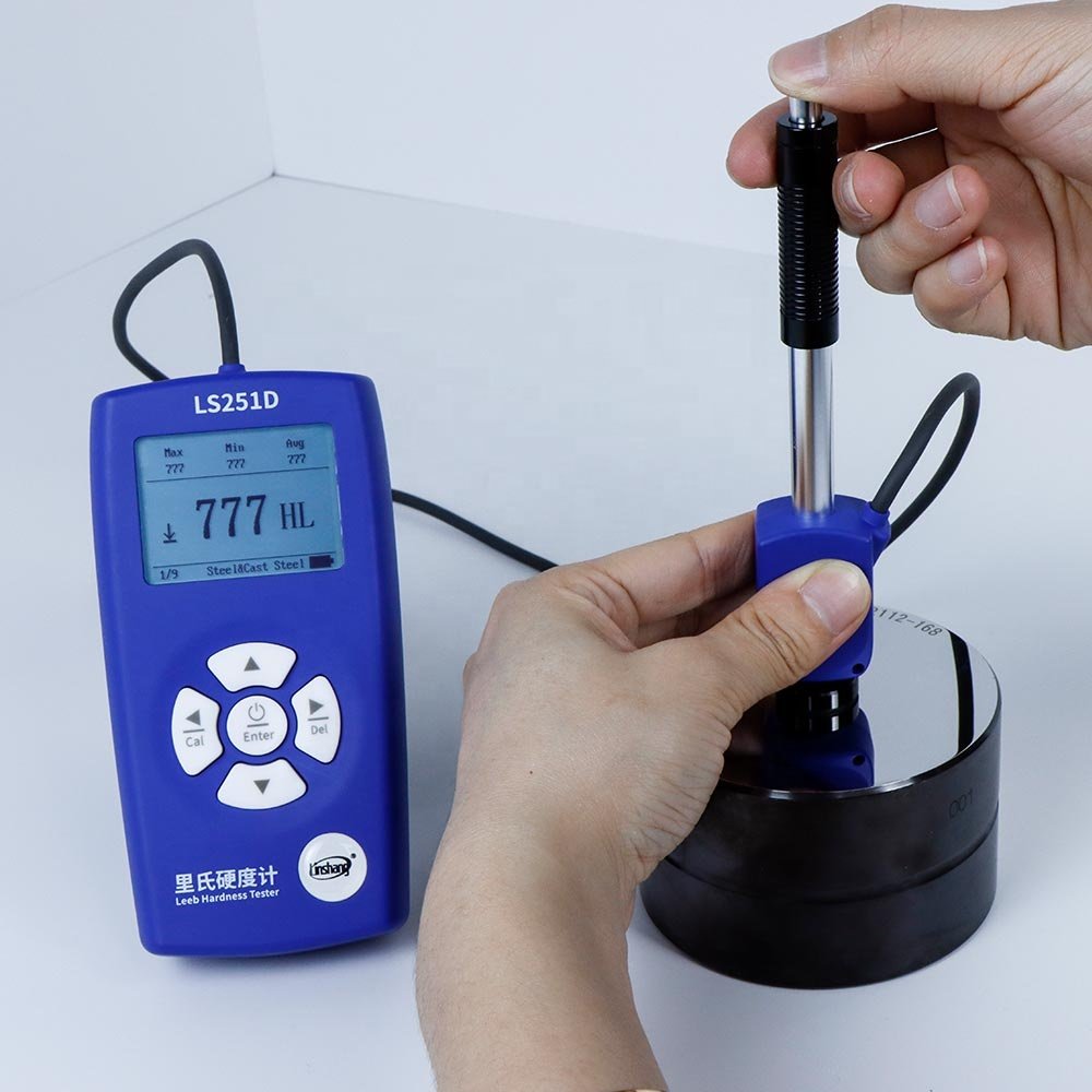 Linshang LS251D Best Digital Leeb Hardness Tester Portable Testing Machine for Copper Mild Blue Stainless Steel Aluminium Alloy