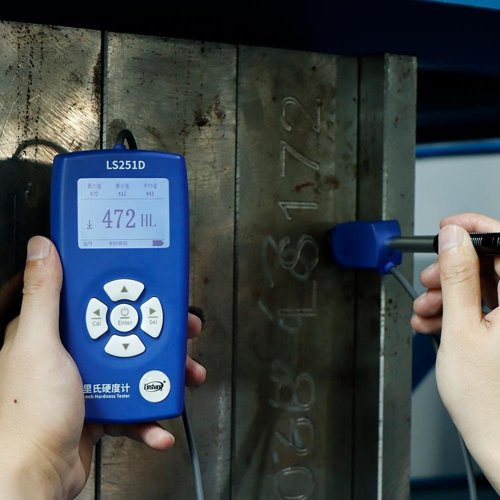 Linshang LS251D Best Digital Leeb Hardness Tester Portable Testing Machine for Copper Mild Blue Stainless Steel Aluminium Alloy