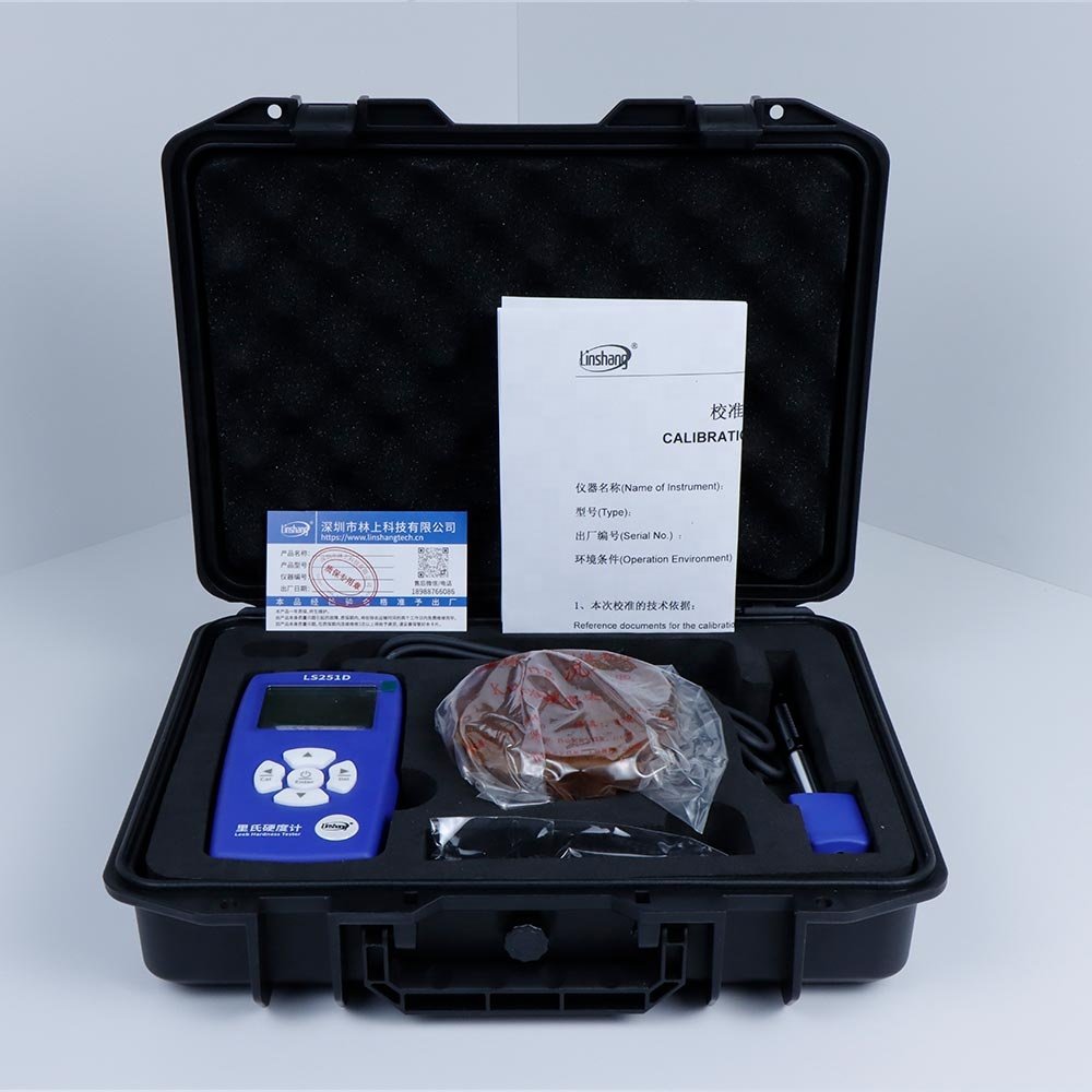 Linshang LS251D Best Digital Leeb Hardness Tester Portable Testing Machine for Copper Mild Blue Stainless Steel Aluminium Alloy