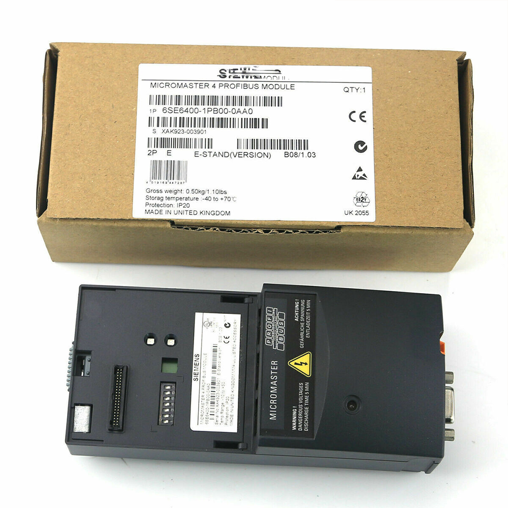 NEW SIMATIC 6SE6400-1PB00-0AA0 MICROMASTER 4 PROFIBUS MODULE 6se6400-1pb00-0aa0