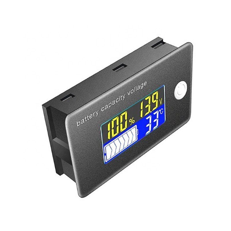 JS-C35 Li-ion Lifepo4 Lead acid Battery Capacity Indicator 12V 24V 36V 48V 60V 72 Display LCD Voltmeter Temperature Meter Tester