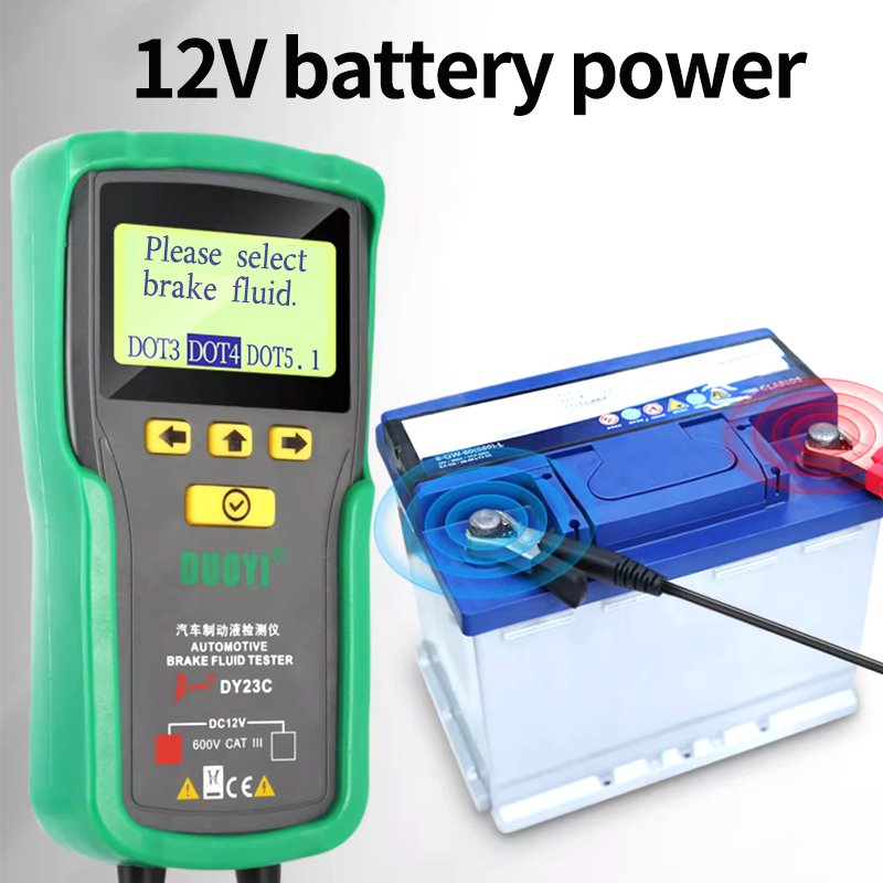 DUOYI DY23C Automotive Car Brake Fluid Tester Water Content Check Universal Oil Quality for Auto Vehicle DOT 3/4/5.1