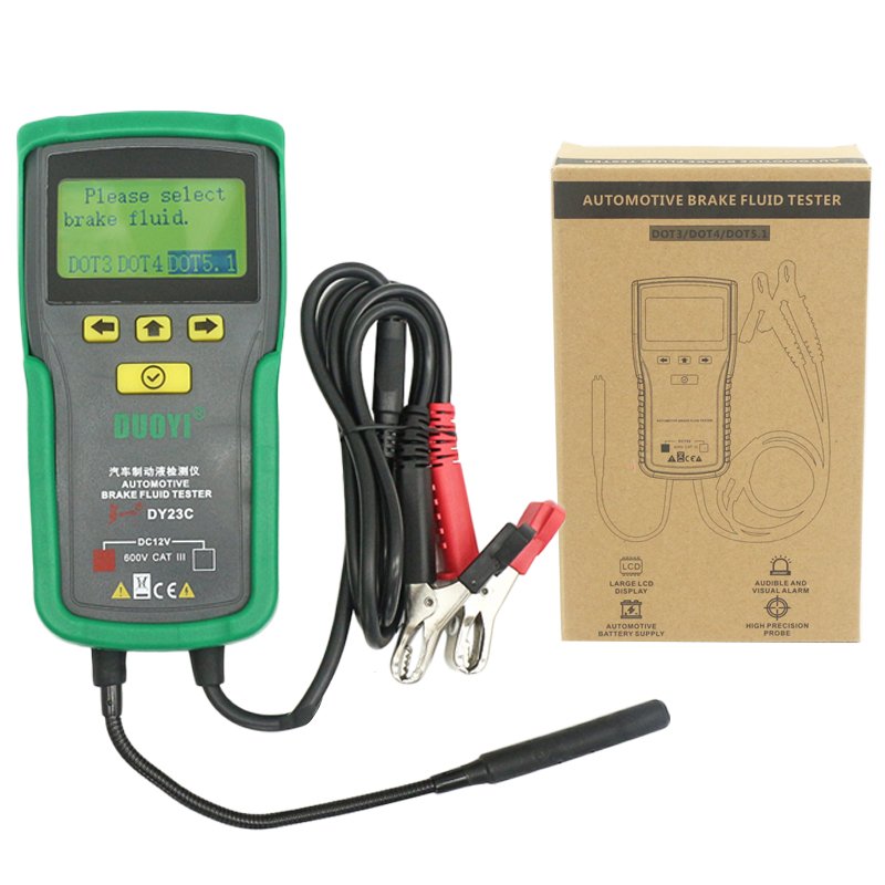 DUOYI DY23C Automotive Car Brake Fluid Tester Water Content Check Universal Oil Quality for Auto Vehicle DOT 3/4/5.1