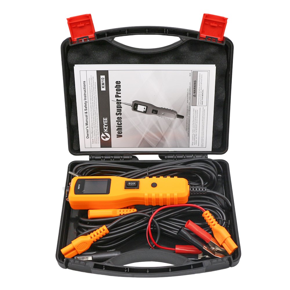 KZYEE KM10 Automotive Electrical System Diagnostic Scanner Multimeter Short Circuit Finder 12V 24V Automotive Circuit Tester