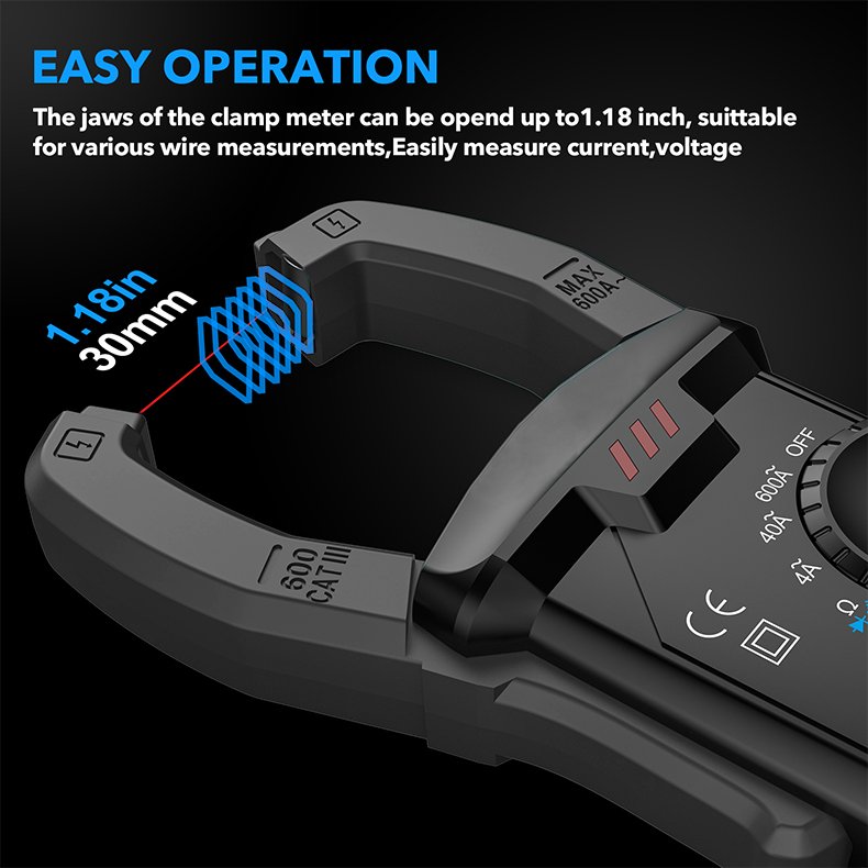 MESTEK New Product CM83A+ Digital Clamp Meter Smart Car Repair 600A AC Current Clamp Multimeter Professional Clamp Meters