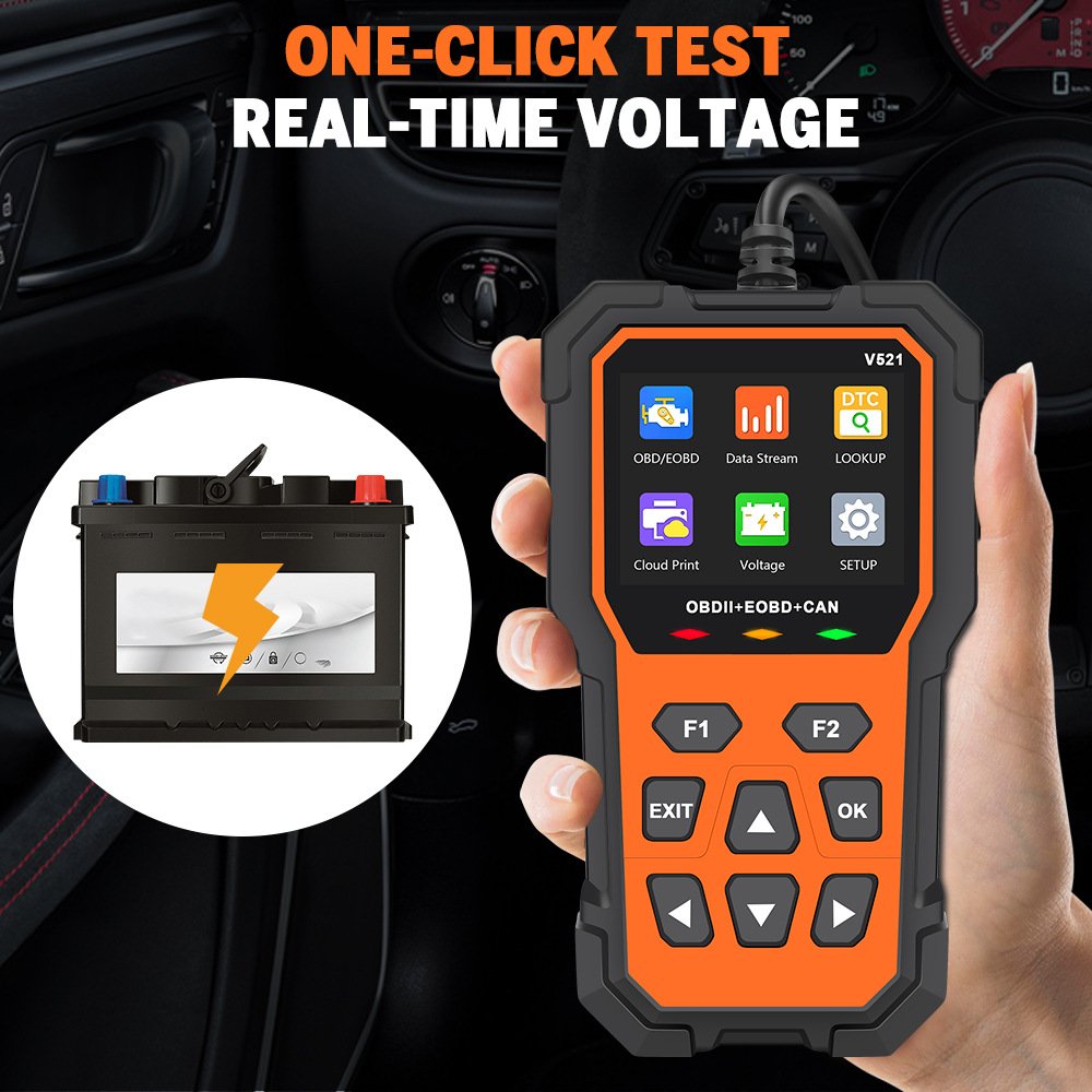 V519 OBD2 Car Code Reading Card Protocols Multi-functional Vehicle Fault Diagnosis Instrument