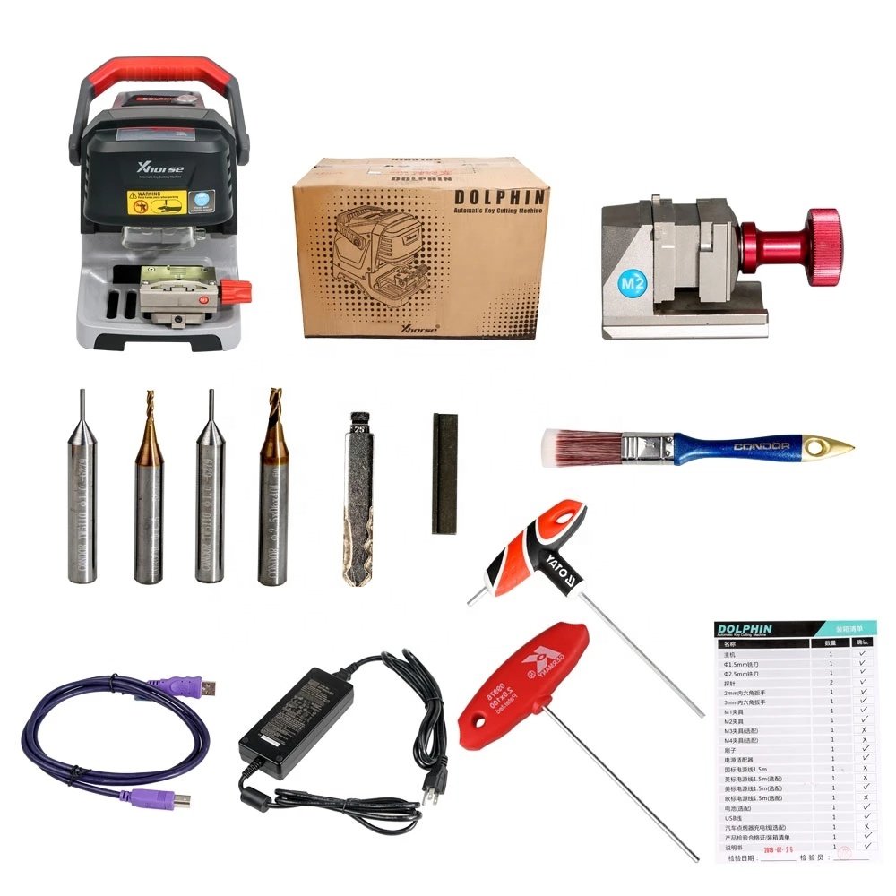 Xhorse Dolphin XP005 Automatic Key Cutting Machine Work on IOS or Android with Built-in Battery