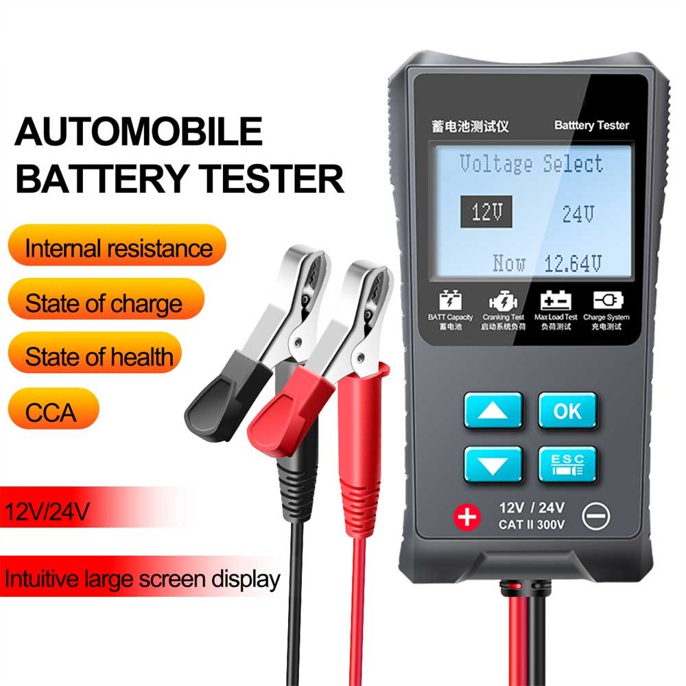 RM26C Car Battery Tester Analzy 12V/24V RICHMETERS Automatic Diagnostic Tools Car Battery Tester