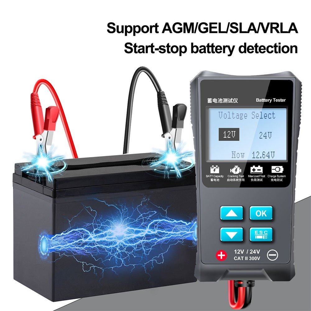 RM26C Car Battery Tester Analzy 12V/24V RICHMETERS Automatic Diagnostic Tools Car Battery Tester