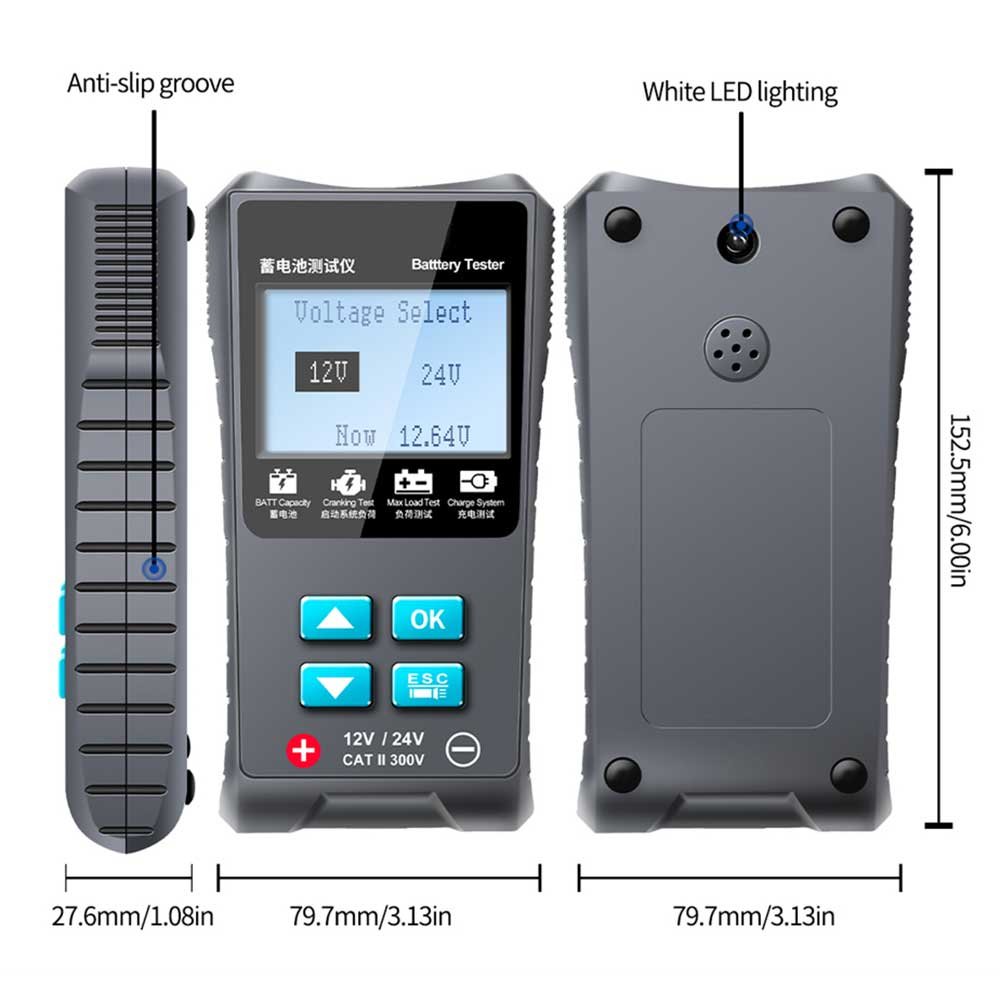 RM26C Car Battery Tester Analzy 12V/24V RICHMETERS Automatic Diagnostic Tools Car Battery Tester