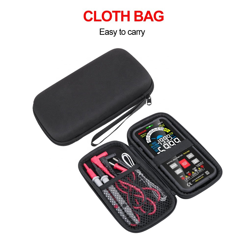 GVDA 2022 New True RMS Digital Multimeter Smart Auto Range 1000V 10A Tester Meter Ohm Hz Capacitance REL AC DC DMM Multitester