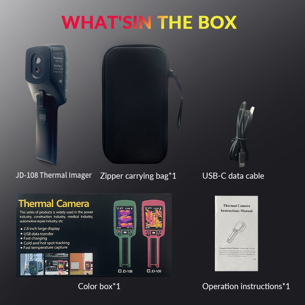 Factory Price JD-108 testers Industrial Thermal Imager usb Handheld Thermograph Camera