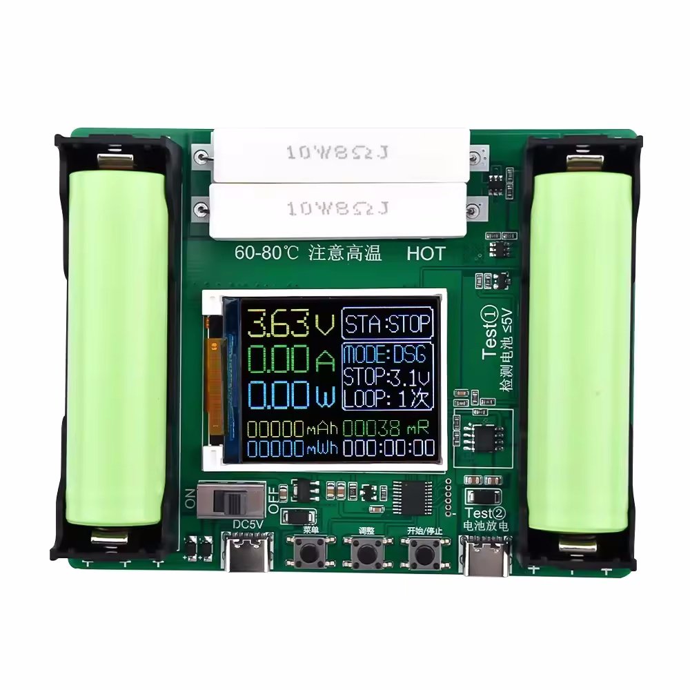 2/4 Channel MAh MWh Digital Battery Power Detector Module 18650 Lithium Battery Capacity Tester Module Battery Tester Type-C