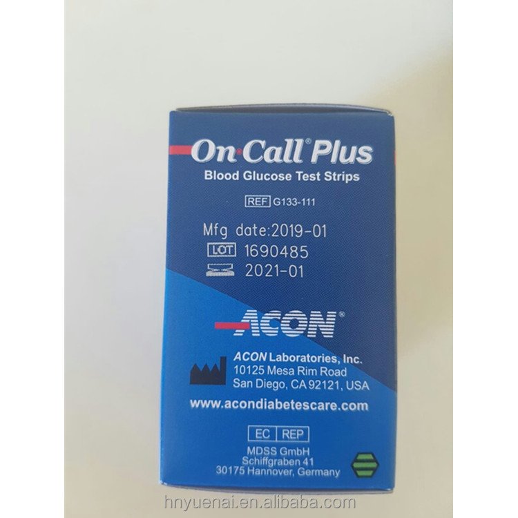 On Call Plus Blood Glucose Test Strip Blood Glucose Monitor Batch Meter High Quality Sensor Patch Monitoring System Continuous
