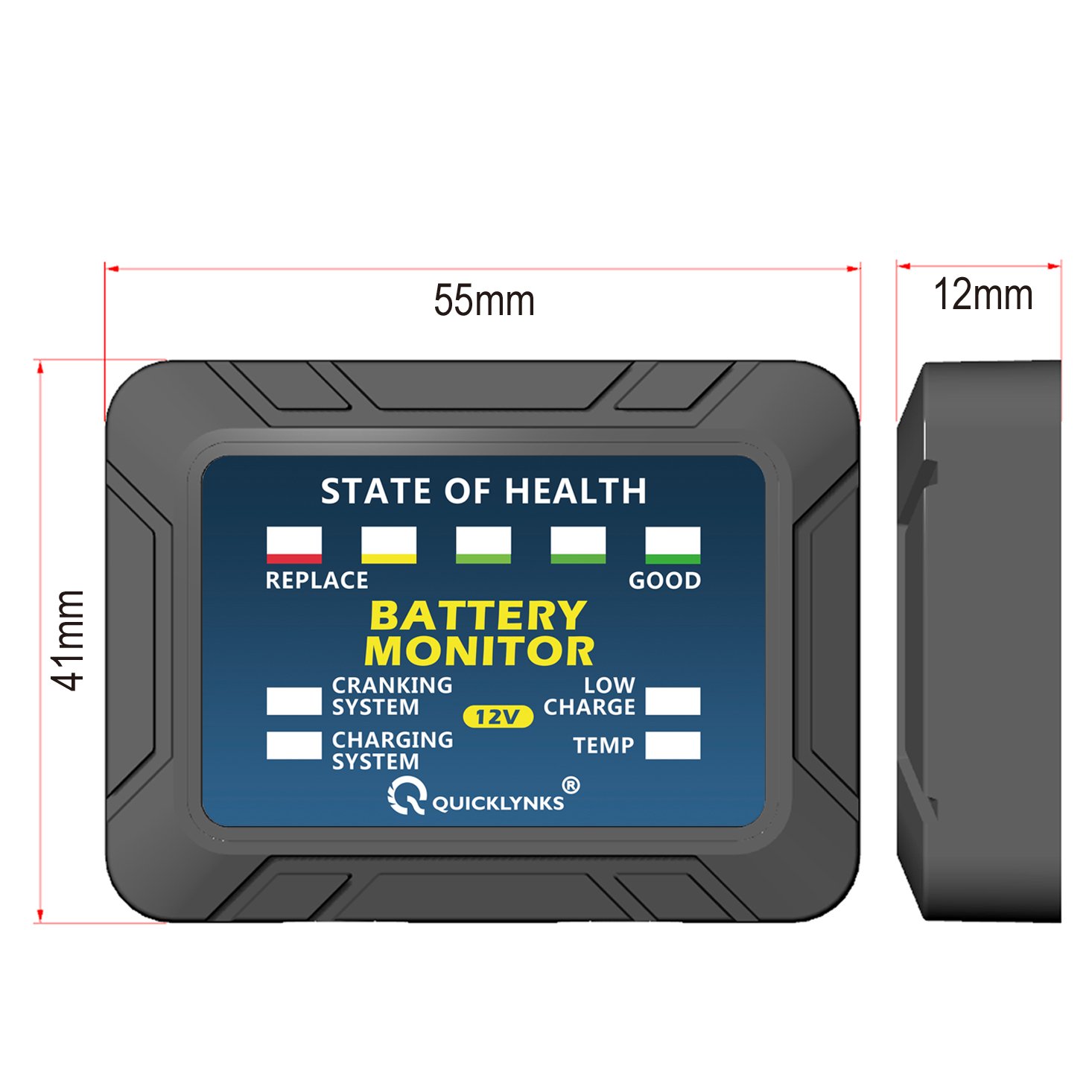 8 Channel Battery Analyzer BM5 Vehicle Tools Lead Acid Auto Battery Tester Monitor 12V Analyzer Load Car Battery Checker Sensor