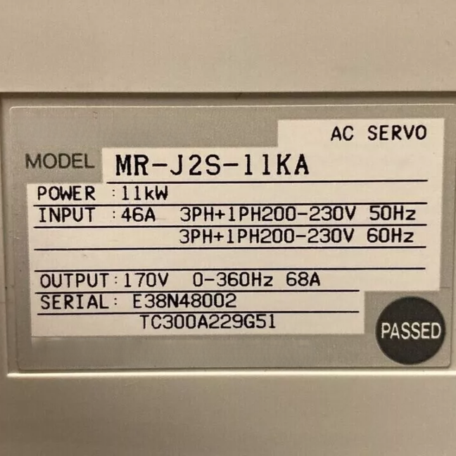 Optimized Performance New MR-J2S-11KA PLC PAC & Dedicated Controllers Servo Drive for Your Needs