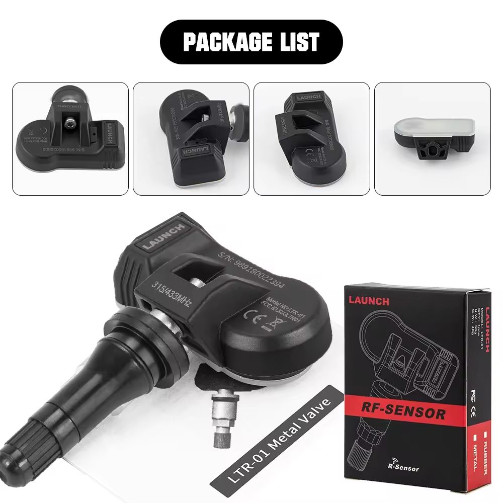 LAUNCH LTR-03 Sensor 315MHz 433MHz TPMS rubber Sensor Tool Repair Tools