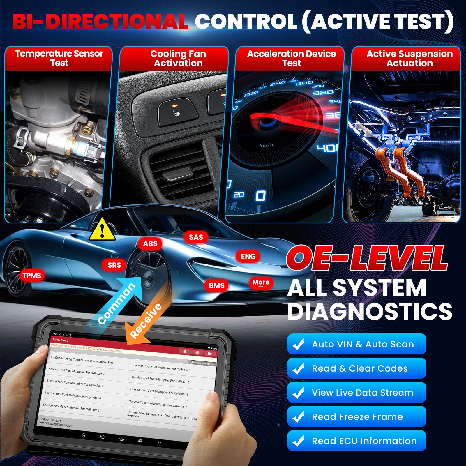 LAUNCH X431 PRO3S+ elite Multi-Language OBD Automotive Troubleshooter Tester Car diagnostic Scanner Diagnostic Tool