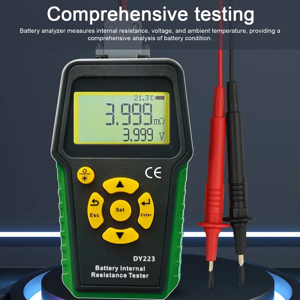 DY223 Lithium Battery Internal Resistance Tester Voltage Test Automobile Fault Diagnosis Instrument Digital Car Battery Analyzer