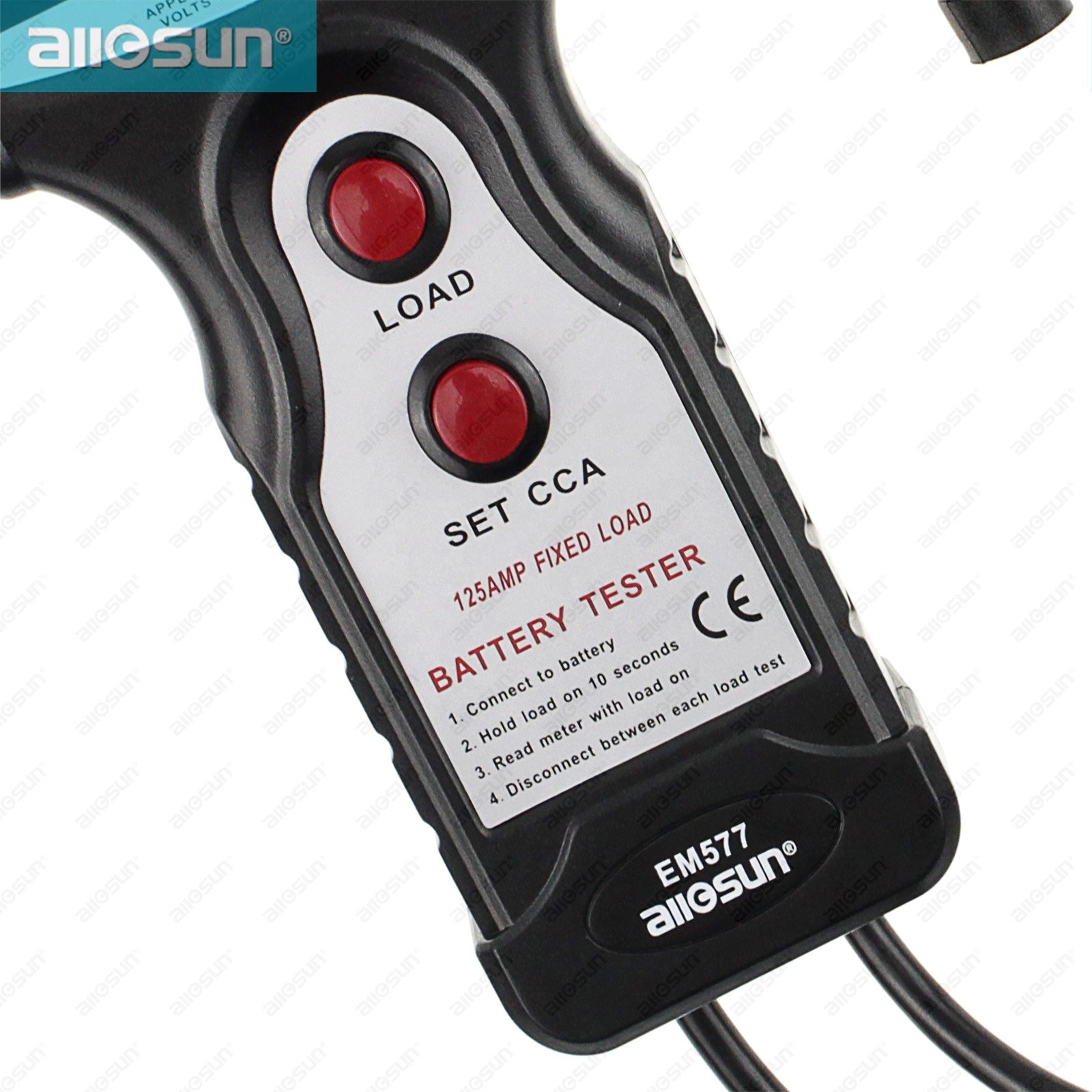 Allosun EM577 12V Digital Car Battery Tester 12V Digital Battery Analyzer CCA Tester Cold Temp Battery Load Charging Tester