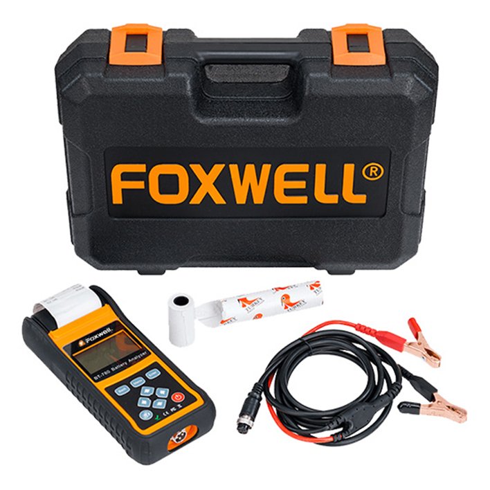 FOXWELL BT780 12V 24V Car Battery Tester with Printer Battery Load Tester for Motorcycle Auto Charging Battery Analyzer